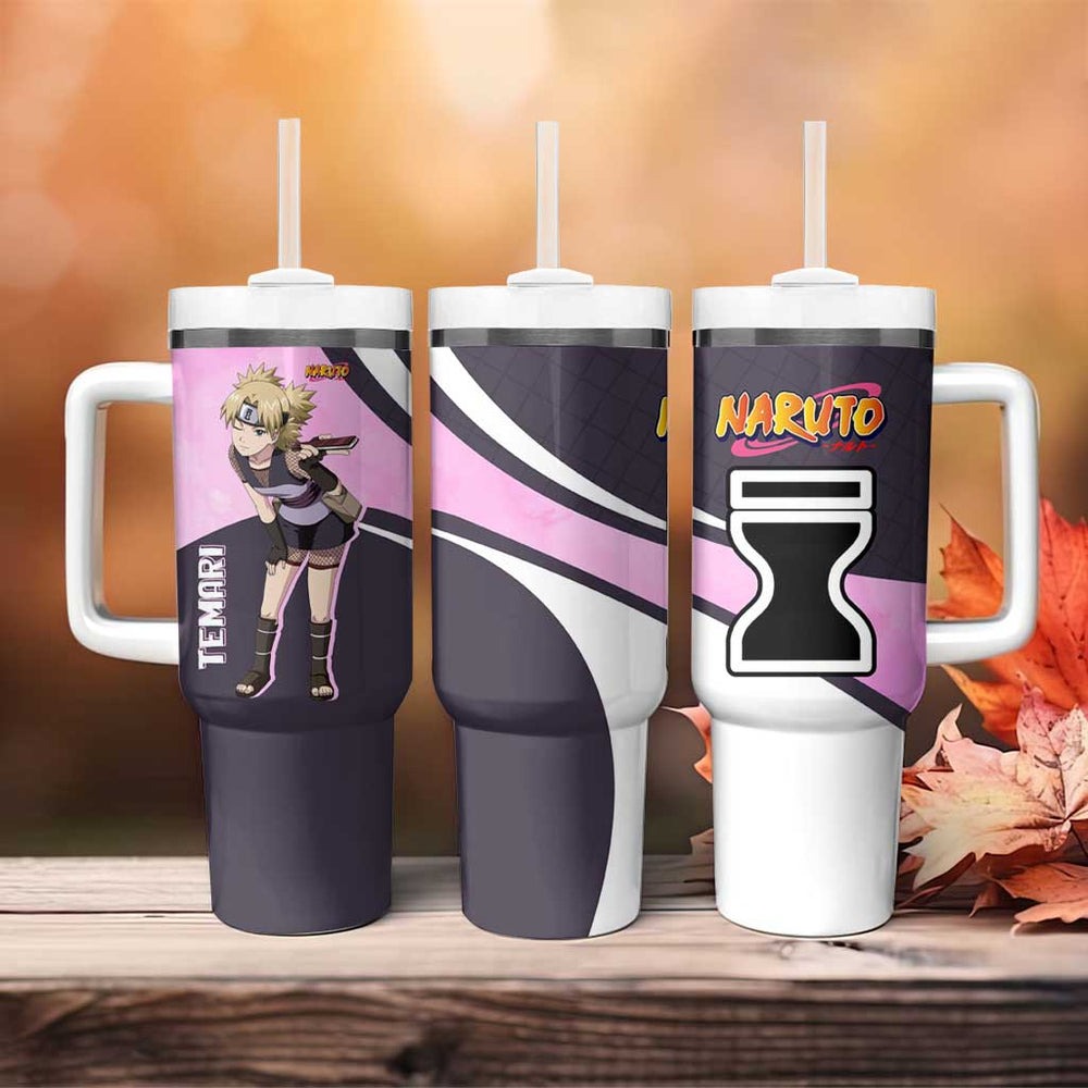 Temari - Naruto Tumbler With Handle Anime Style TS04 Temari - Naruto Tumbler With Handle Anime Style TS04