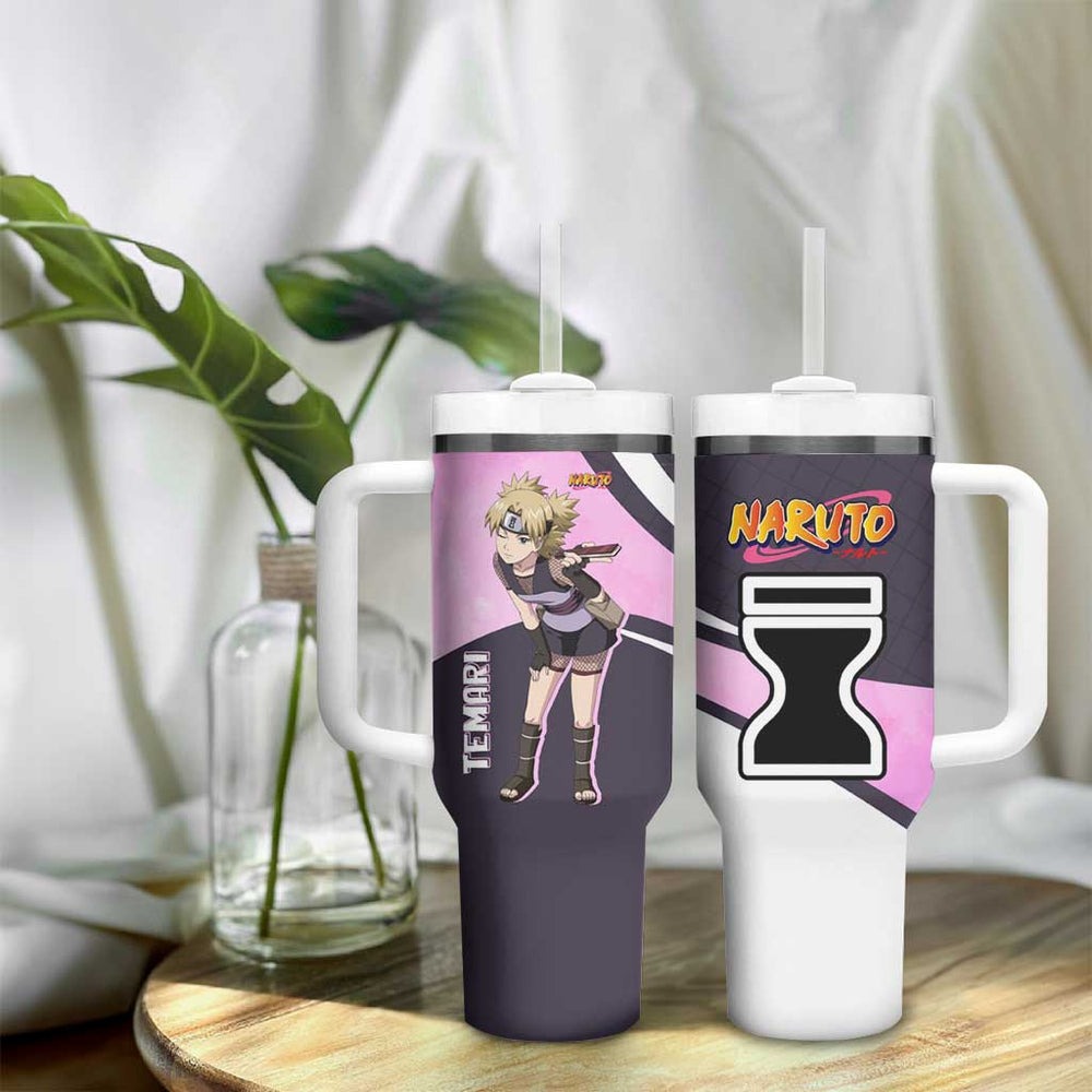 Temari - Naruto Tumbler With Handle Anime Style TS04 Temari - Naruto Tumbler With Handle Anime Style TS04