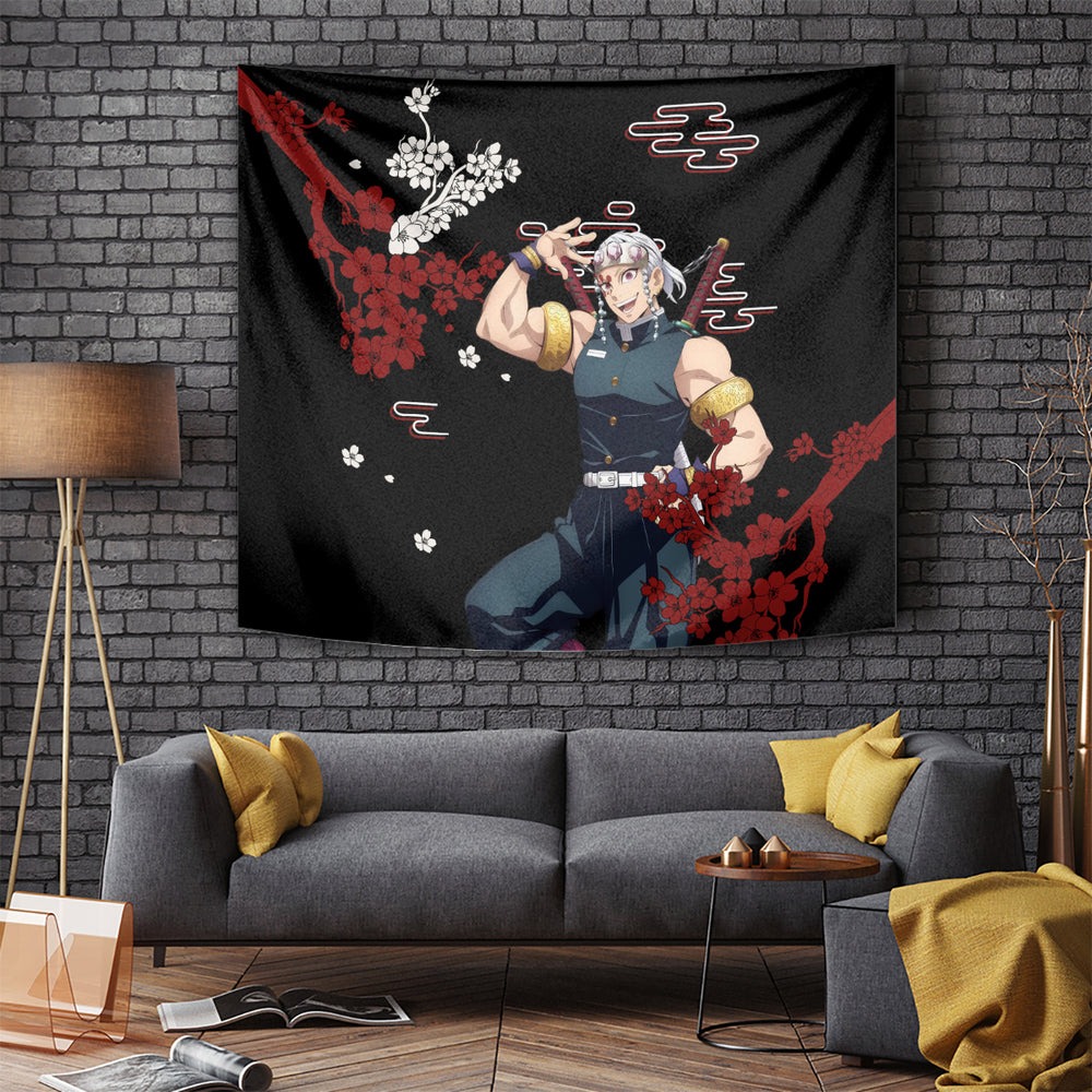 Tengen Uzui Anime Japan Style Tapestry TS04 Tengen Uzui Anime Japan Style Tapestry TS04