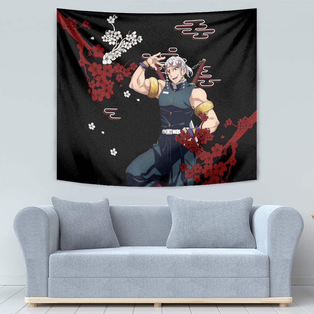 Tengen Uzui Anime Japan Style Tapestry TS04 Tengen Uzui Anime Japan Style Tapestry TS04