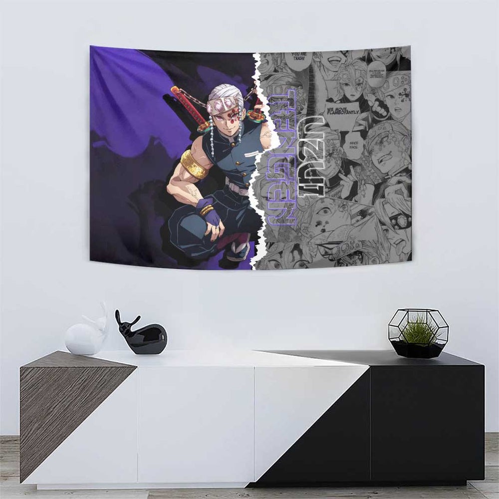 Tengen Uzui - Demon Slayer Tumbler With Handle Anime Japan Style TS04 Tengen Uzui - Demon Slayer Tumbler With Handle Anime Japan Style TS04