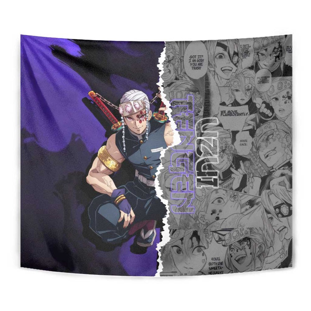 Tengen Uzui - Demon Slayer Tumbler With Handle Anime Japan Style TS04 Tengen Uzui - Demon Slayer Tumbler With Handle Anime Japan Style TS04