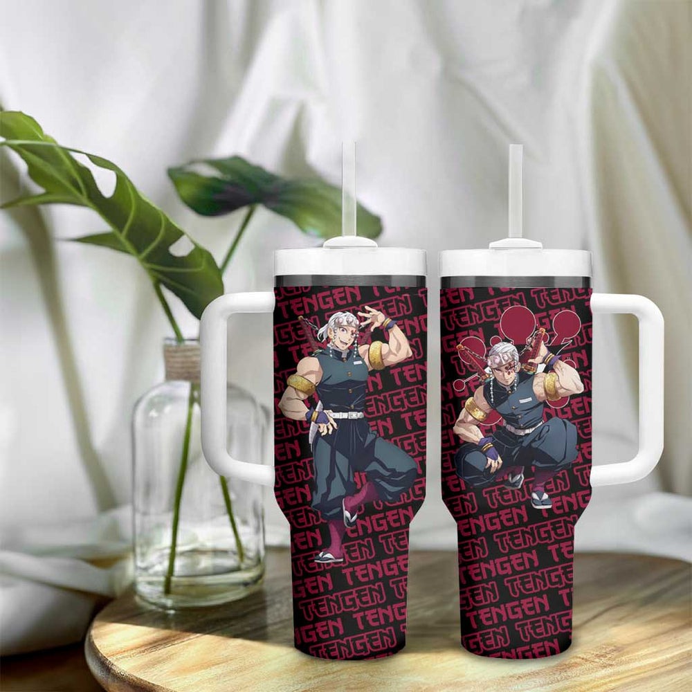Tengen Uzui - Demon Slayer Tumbler With Handle Anime Japan Style TS04 Tengen Uzui - Demon Slayer Tumbler With Handle Anime Japan Style TS04
