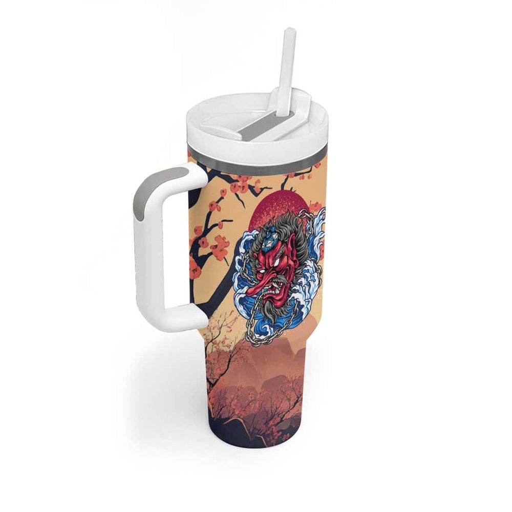 Tengu Tumbler With Handle Japan Art Style TS04 Tengu Tumbler With Handle Japan Art Style TS04