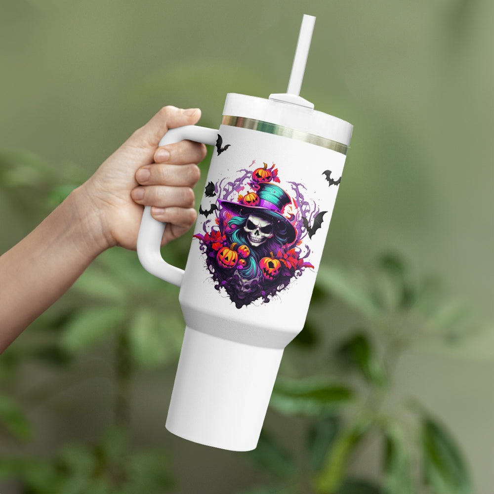 The Good Girl In Me Halloween Witch Tumbler With Handle TS04 The Good Girl In Me Halloween Witch Tumbler With Handle TS04