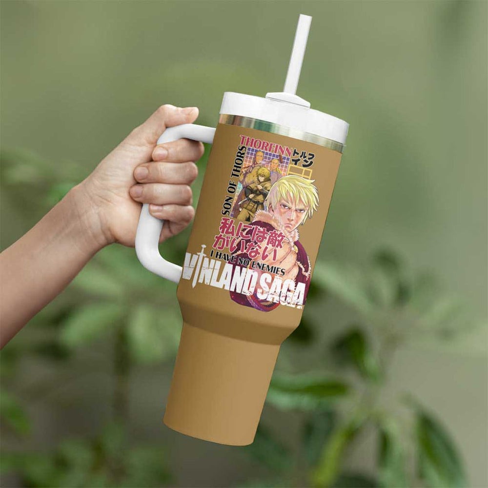 Thorfinn Vinlad Saga Tumbler With Handle Anime Style TS04 Thorfinn Vinlad Saga Tumbler With Handle Anime Style TS04