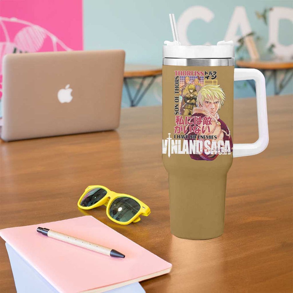 Thorfinn Vinlad Saga Tumbler With Handle Anime Style TS04 Thorfinn Vinlad Saga Tumbler With Handle Anime Style TS04