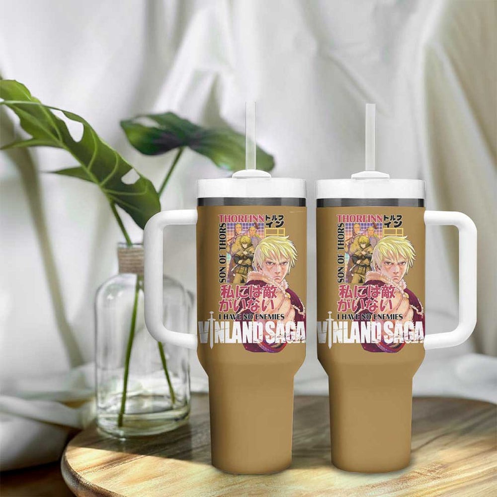 Thorfinn Vinlad Saga Tumbler With Handle Anime Style TS04 Thorfinn Vinlad Saga Tumbler With Handle Anime Style TS04