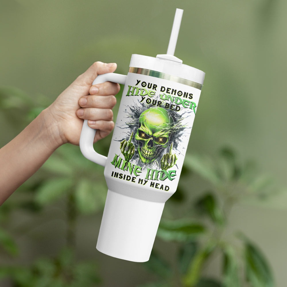 Thunder Skull Tumbler With Handle I May Be Not Perfect But At Least I'm Not You DT01 Thunder Skull Tumbler With Handle I May Be Not Perfect But At Least I'm Not You DT01