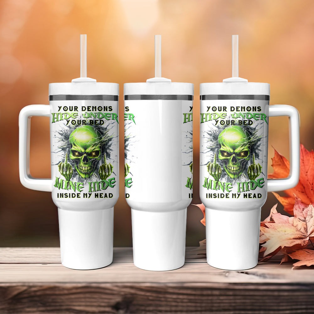 Thunder Skull Tumbler With Handle I May Be Not Perfect But At Least I'm Not You DT01 Thunder Skull Tumbler With Handle I May Be Not Perfect But At Least I'm Not You DT01