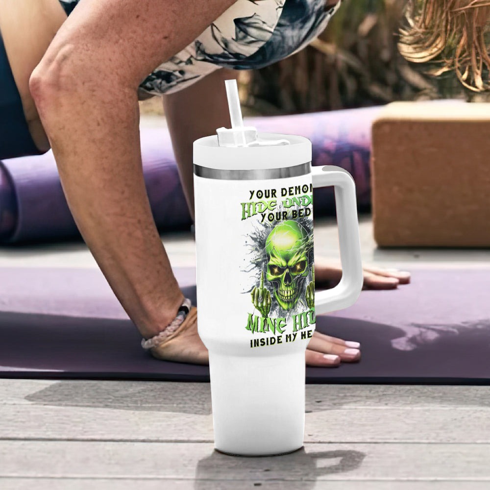 Thunder Skull Tumbler With Handle I May Be Not Perfect But At Least I'm Not You DT01 Thunder Skull Tumbler With Handle I May Be Not Perfect But At Least I'm Not You DT01