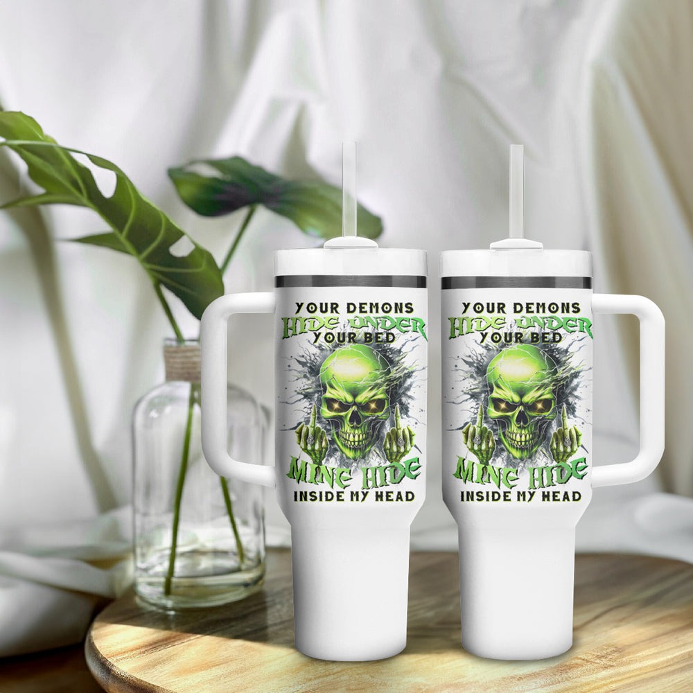 Thunder Skull Tumbler With Handle I May Be Not Perfect But At Least I'm Not You DT01 Thunder Skull Tumbler With Handle I May Be Not Perfect But At Least I'm Not You DT01