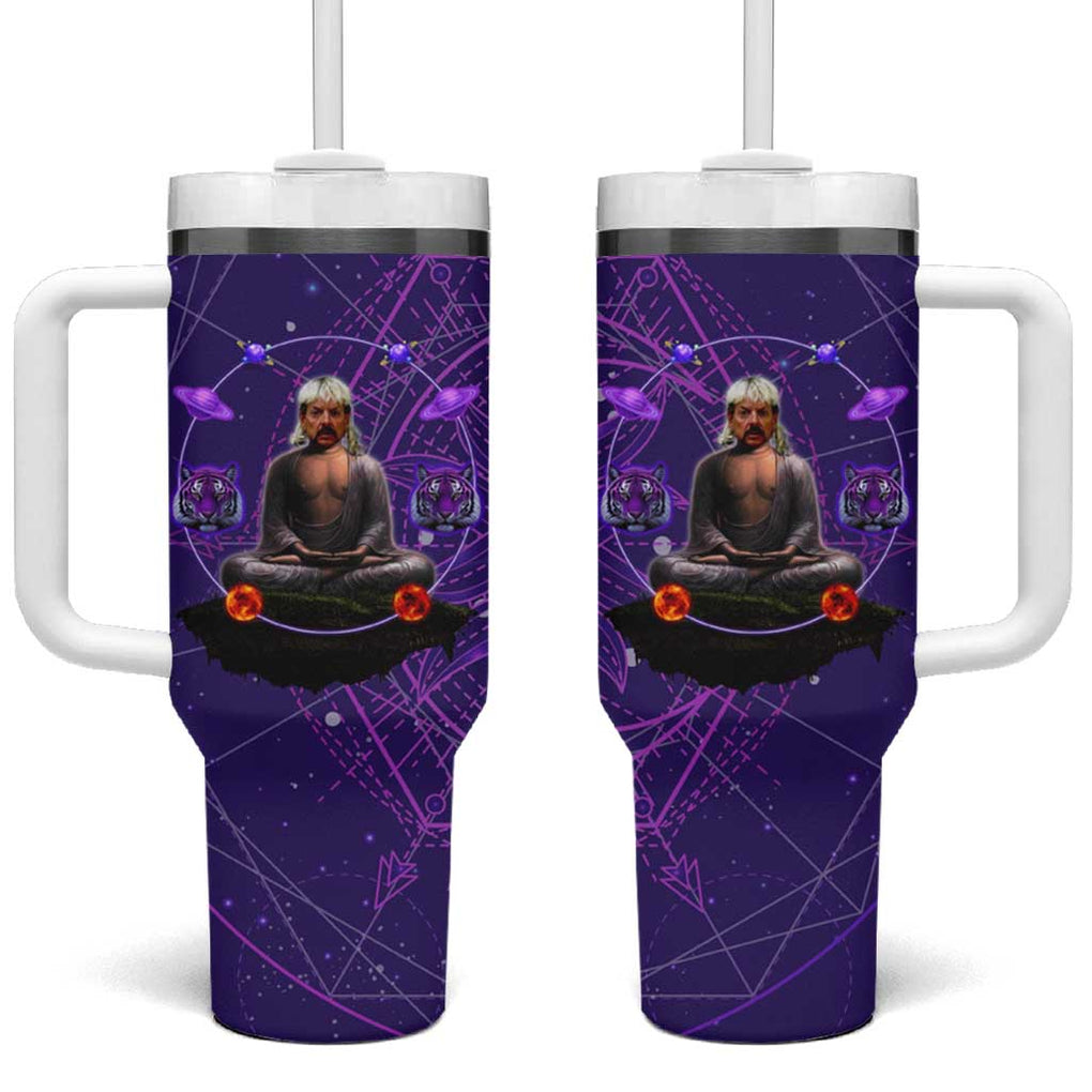 Tiger King Trippy Joe Exotic Astral Meditation Tumbler With Handle Trippy Style TS04
