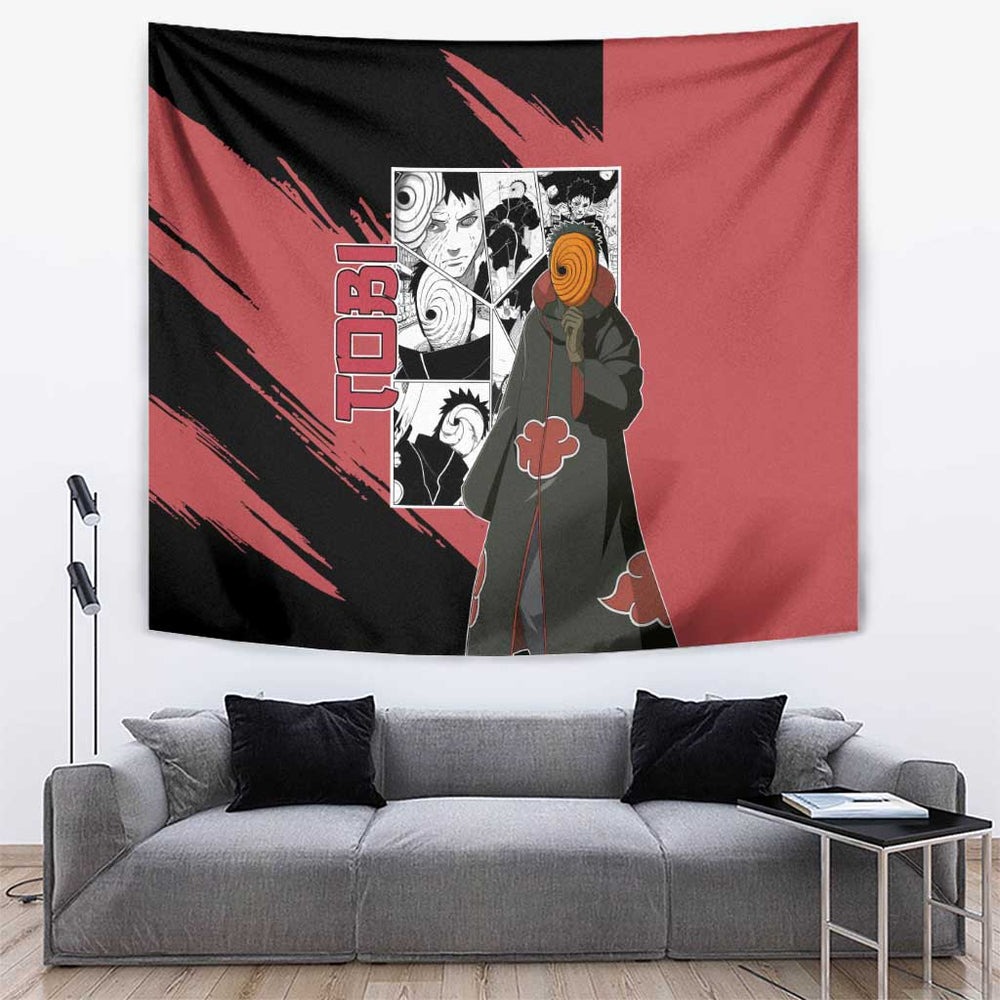Tobi - Naruto Tapestry Anime Mix Manga Style TS04 Tobi - Naruto Tapestry Anime Mix Manga Style TS04