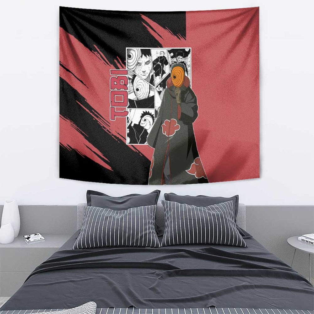 Tobi - Naruto Tapestry Anime Mix Manga Style TS04 Tobi - Naruto Tapestry Anime Mix Manga Style TS04