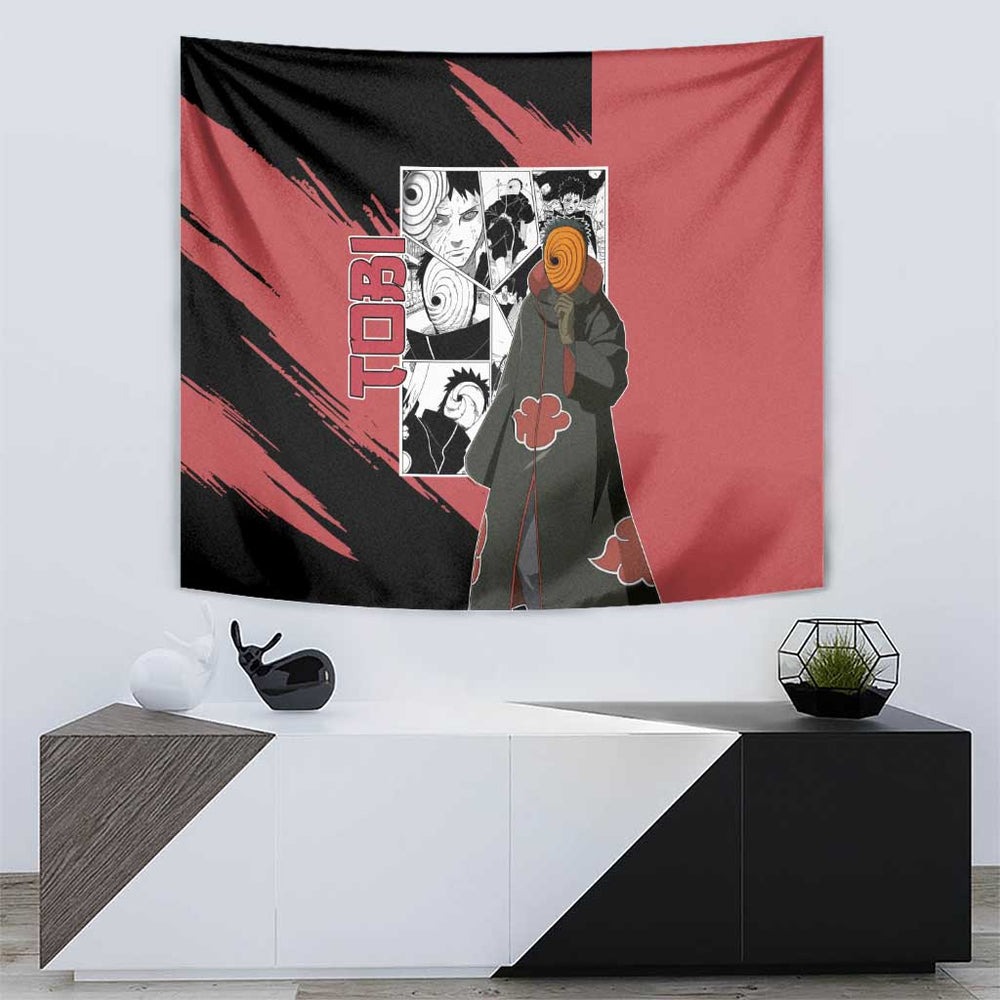 Tobi - Naruto Tapestry Anime Mix Manga Style TS04 Tobi - Naruto Tapestry Anime Mix Manga Style TS04