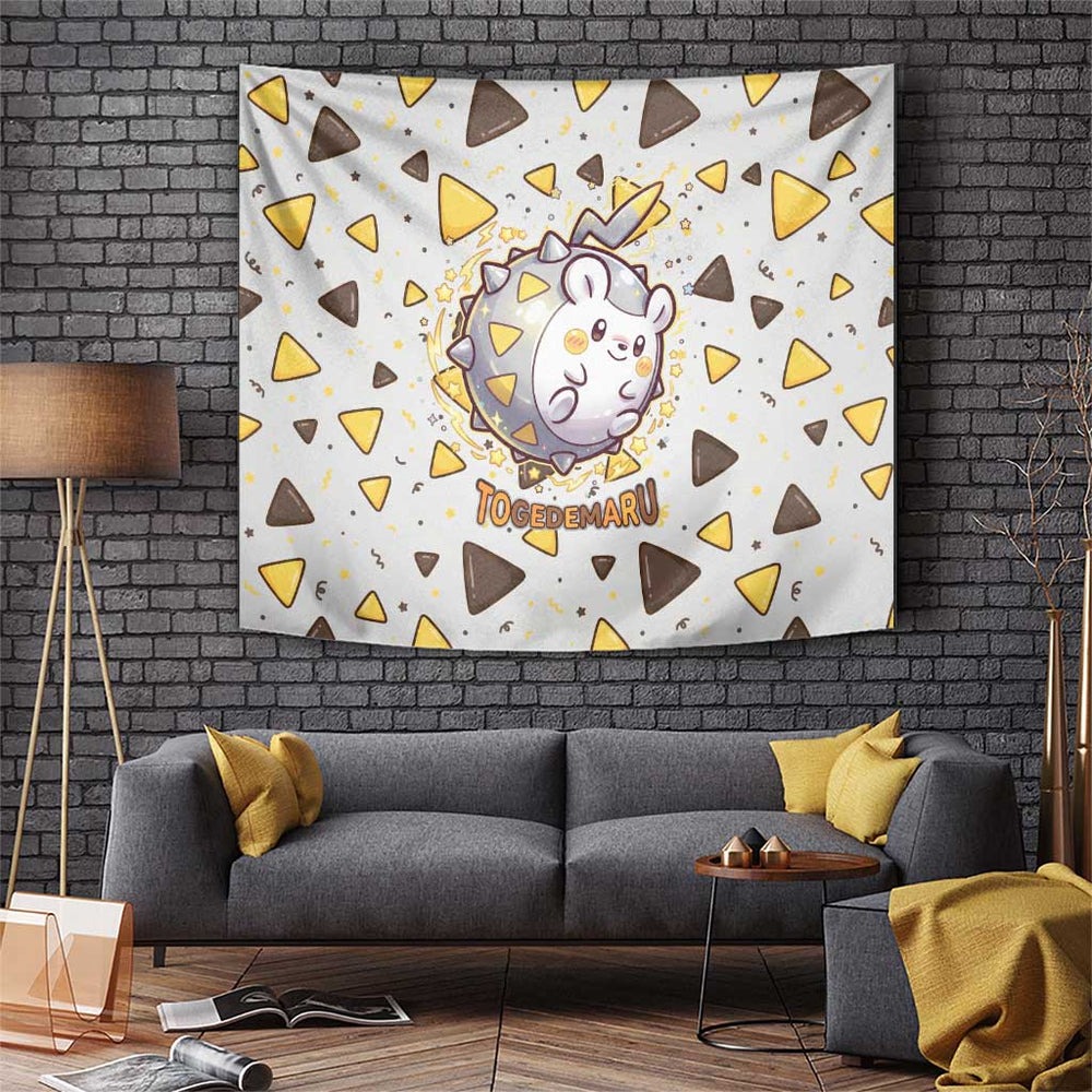 Togedemaru Tapestry Cute Electric Nacho Pop Art TS04 Togedemaru Tapestry Cute Electric Nacho Pop Art TS04