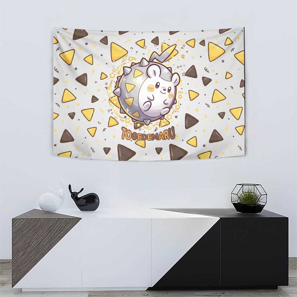 Togedemaru Tapestry Cute Electric Nacho Pop Art TS04 Togedemaru Tapestry Cute Electric Nacho Pop Art TS04