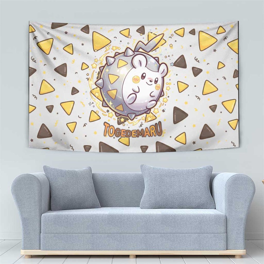 Togedemaru Tapestry Cute Electric Nacho Pop Art TS04 Togedemaru Tapestry Cute Electric Nacho Pop Art TS04
