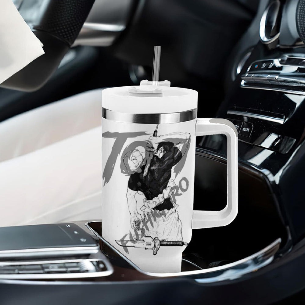 Toji Fushiguro - Jujutsu Kaisen Tumbler With Handle Anime Mix Manga Style TS04 Toji Fushiguro - Jujutsu Kaisen Tumbler With Handle Anime Mix Manga Style TS04