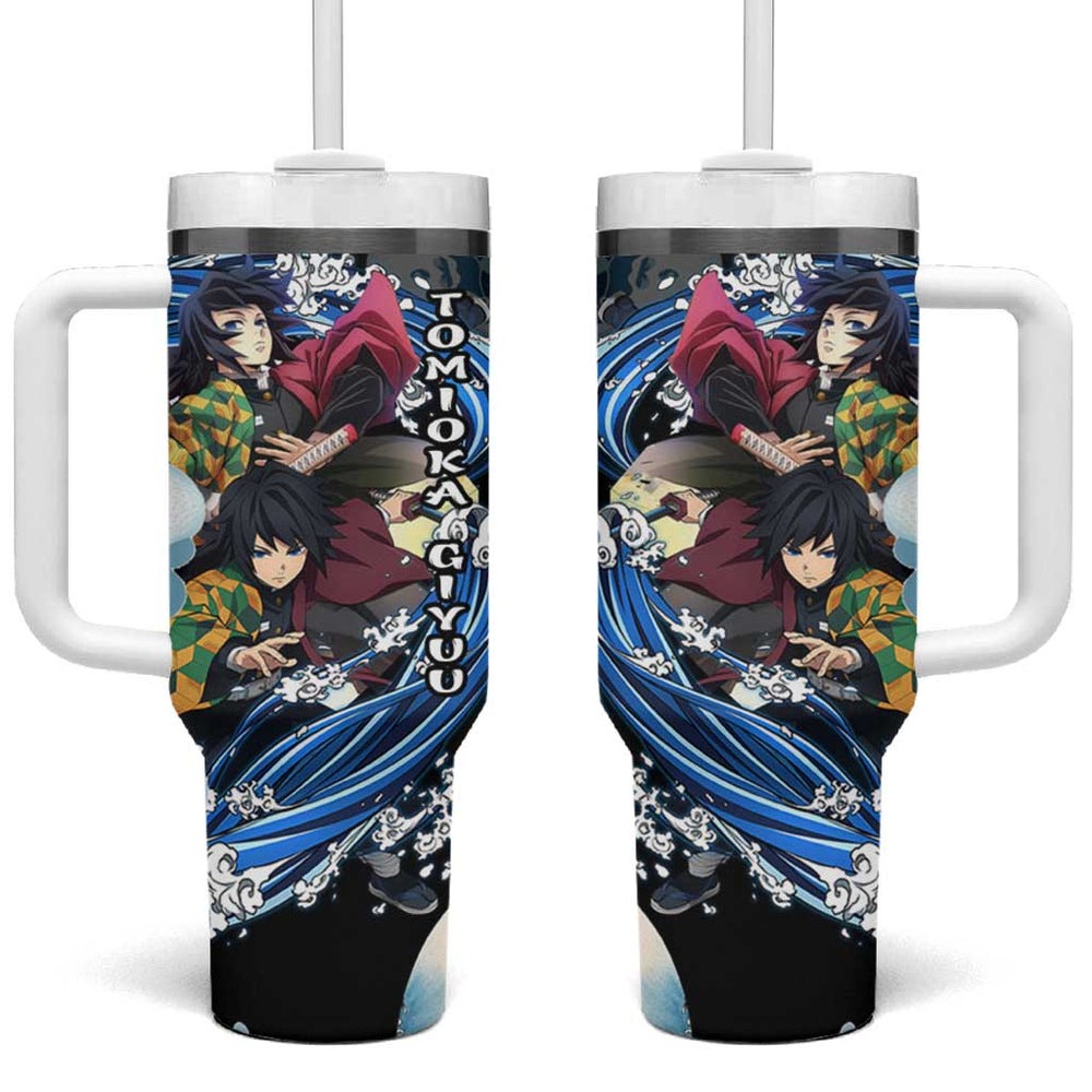 Tomioka Giyuu - Demon Slayer Tumbler With Handle Anime Japan Style TS04 Tomioka Giyuu - Demon Slayer Tumbler With Handle Anime Japan Style TS04