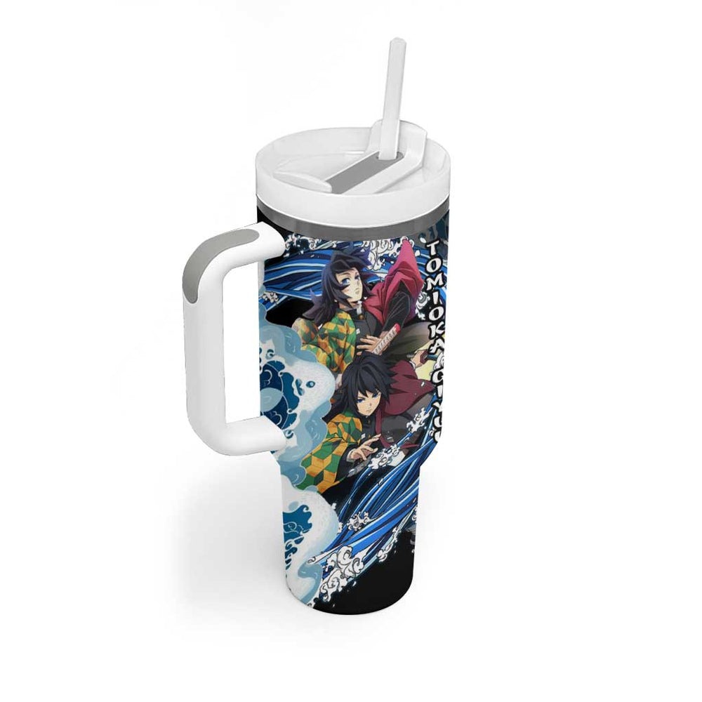 Tomioka Giyuu - Demon Slayer Tumbler With Handle Anime Japan Style TS04 Tomioka Giyuu - Demon Slayer Tumbler With Handle Anime Japan Style TS04