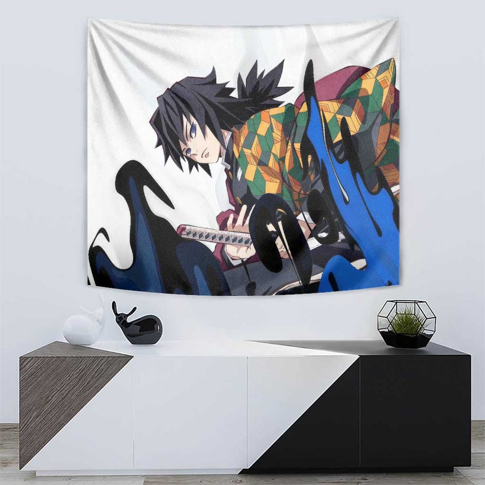 Tomioka Gyu - Demon Slayer Tumbler With Handle Anime Style TS04 Tomioka Gyu - Demon Slayer Tumbler With Handle Anime Style TS04