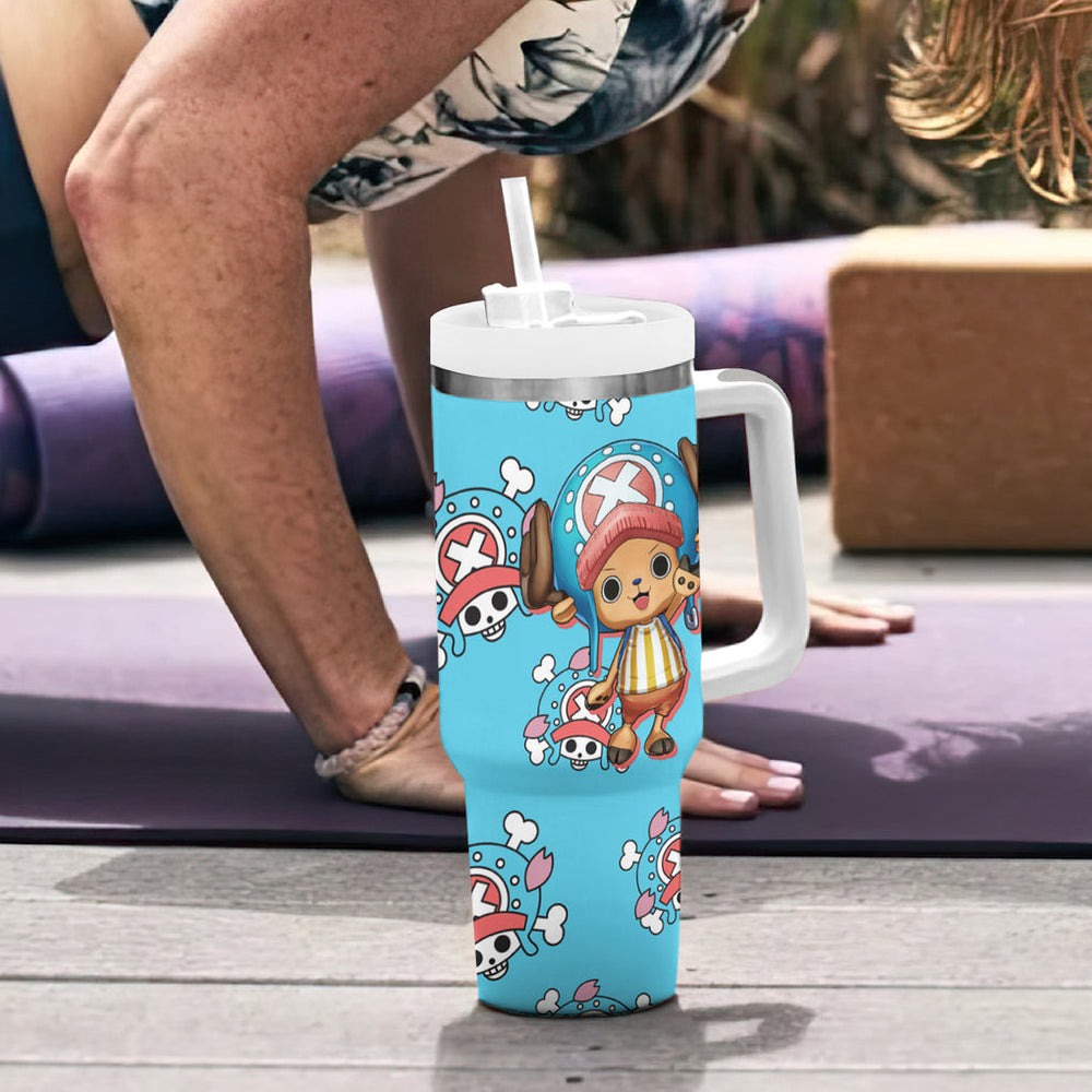 Tony Tony Chopper Tumbler With Handle One Piece Anime TS04 Tony Tony Chopper Tumbler With Handle One Piece Anime TS04