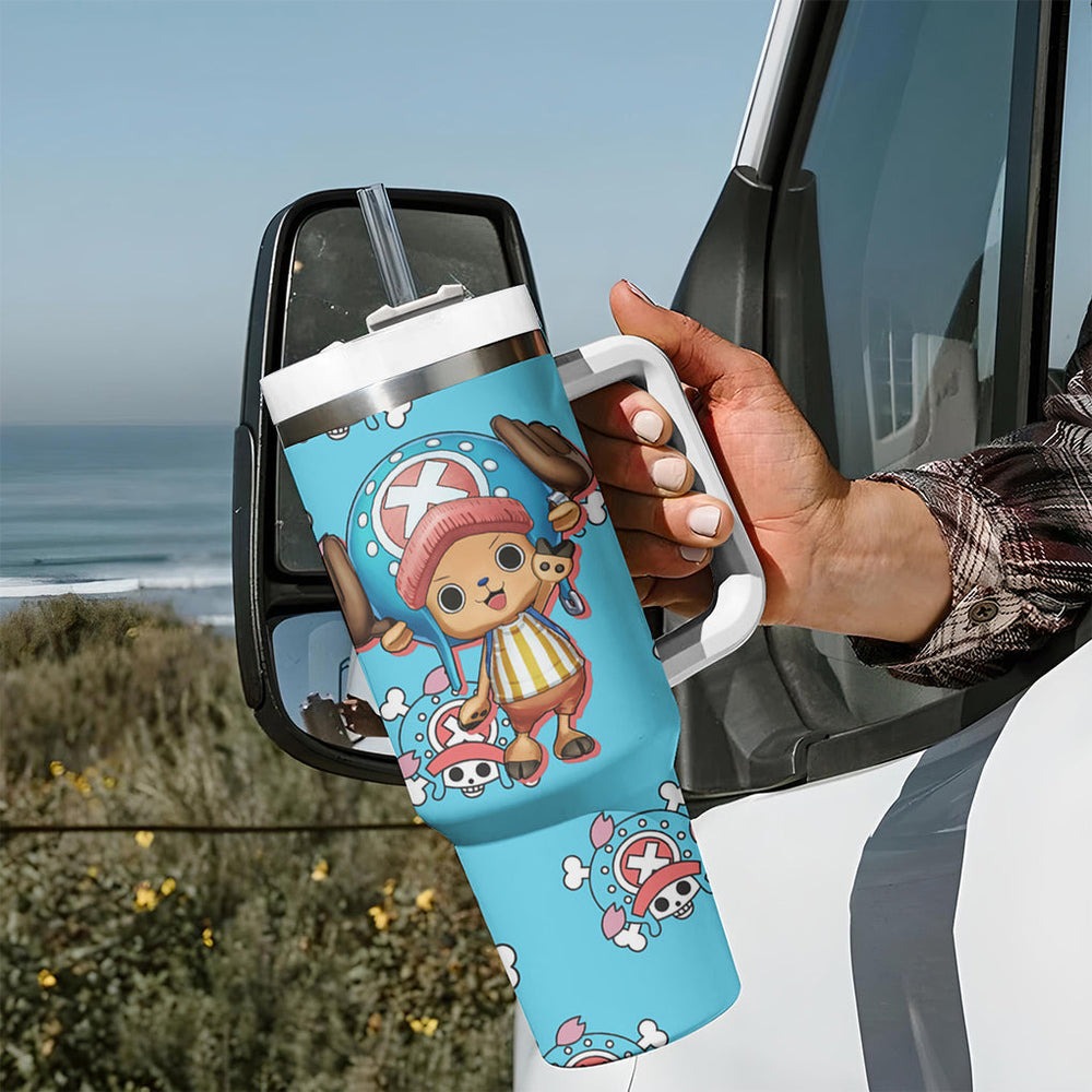 Tony Tony Chopper Tumbler With Handle One Piece Anime TS04 Tony Tony Chopper Tumbler With Handle One Piece Anime TS04