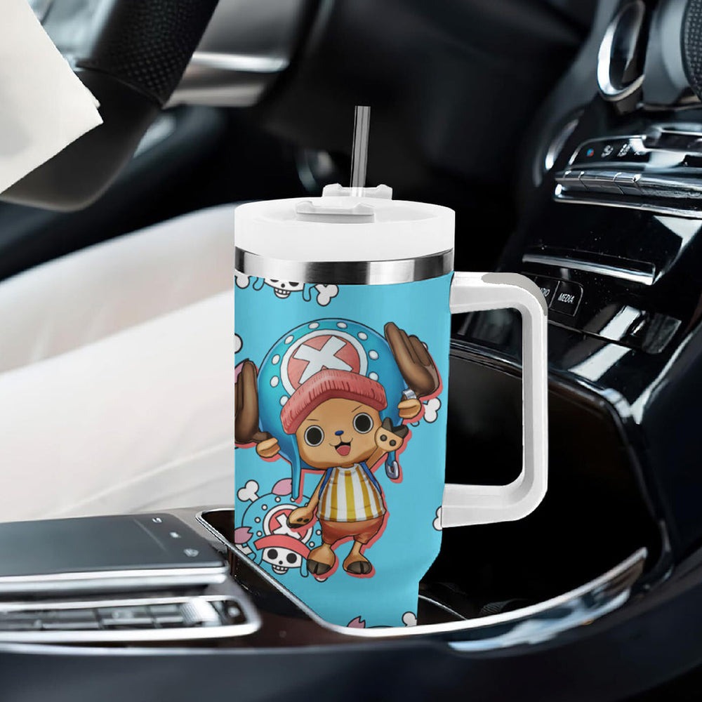 Tony Tony Chopper Tumbler With Handle One Piece Anime TS04 Tony Tony Chopper Tumbler With Handle One Piece Anime TS04