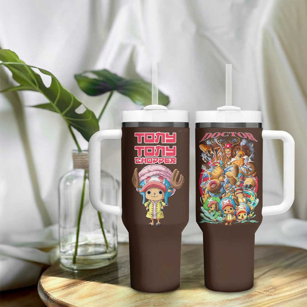 Tony Tony Chopper V4 One Piece Tumbler With Handle Anime Style TS04 Tony Tony Chopper V4 One Piece Tumbler With Handle Anime Style TS04