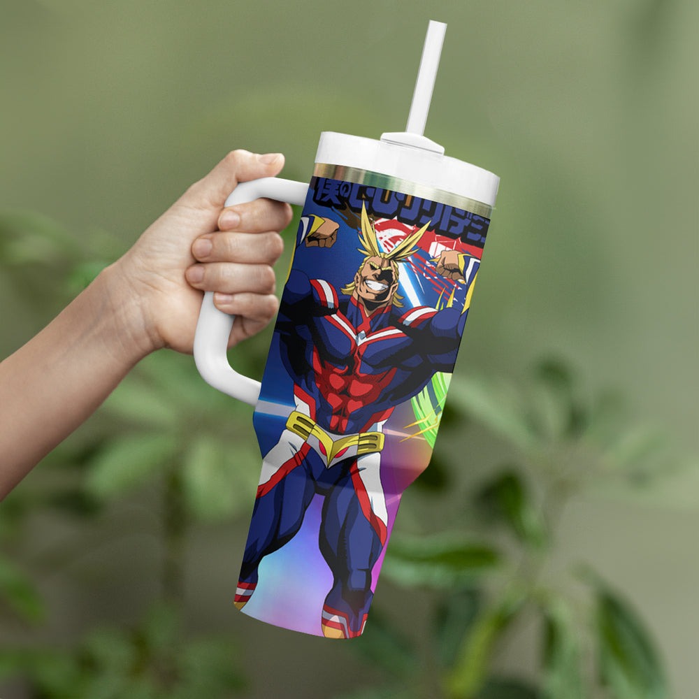 Toshinori Yagi - My Hero Academia Tumbler With Handle Anime Style TS04 Toshinori Yagi - My Hero Academia Tumbler With Handle Anime Style TS04