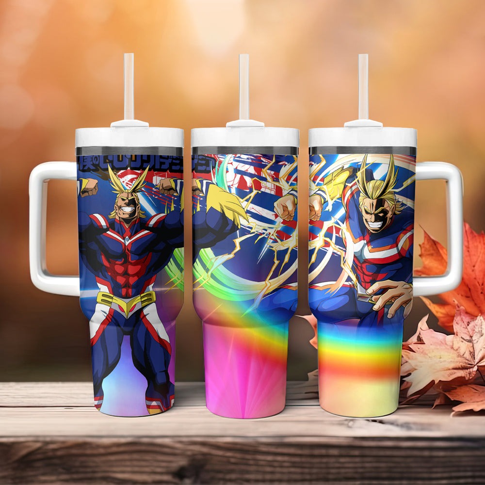 Toshinori Yagi - My Hero Academia Tumbler With Handle Anime Style TS04 Toshinori Yagi - My Hero Academia Tumbler With Handle Anime Style TS04