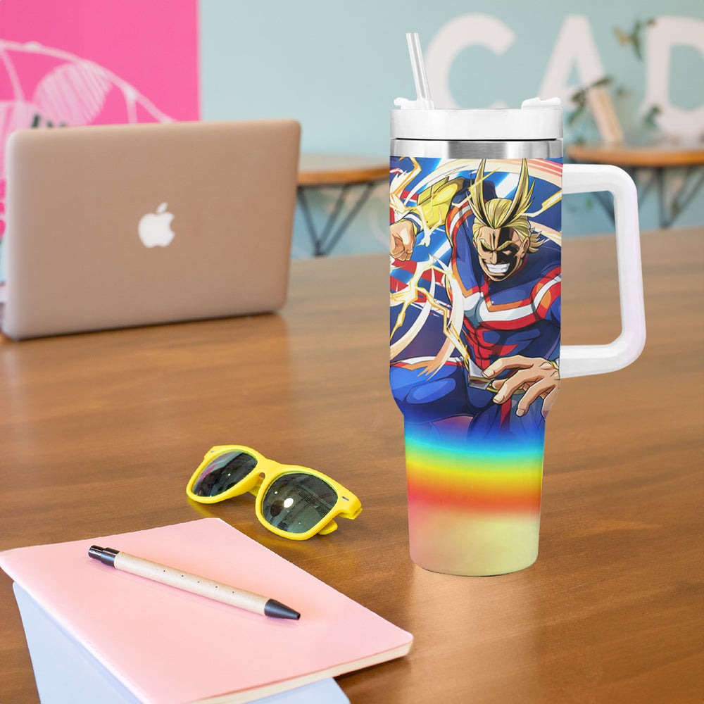 Toshinori Yagi - My Hero Academia Tumbler With Handle Anime Style TS04 Toshinori Yagi - My Hero Academia Tumbler With Handle Anime Style TS04