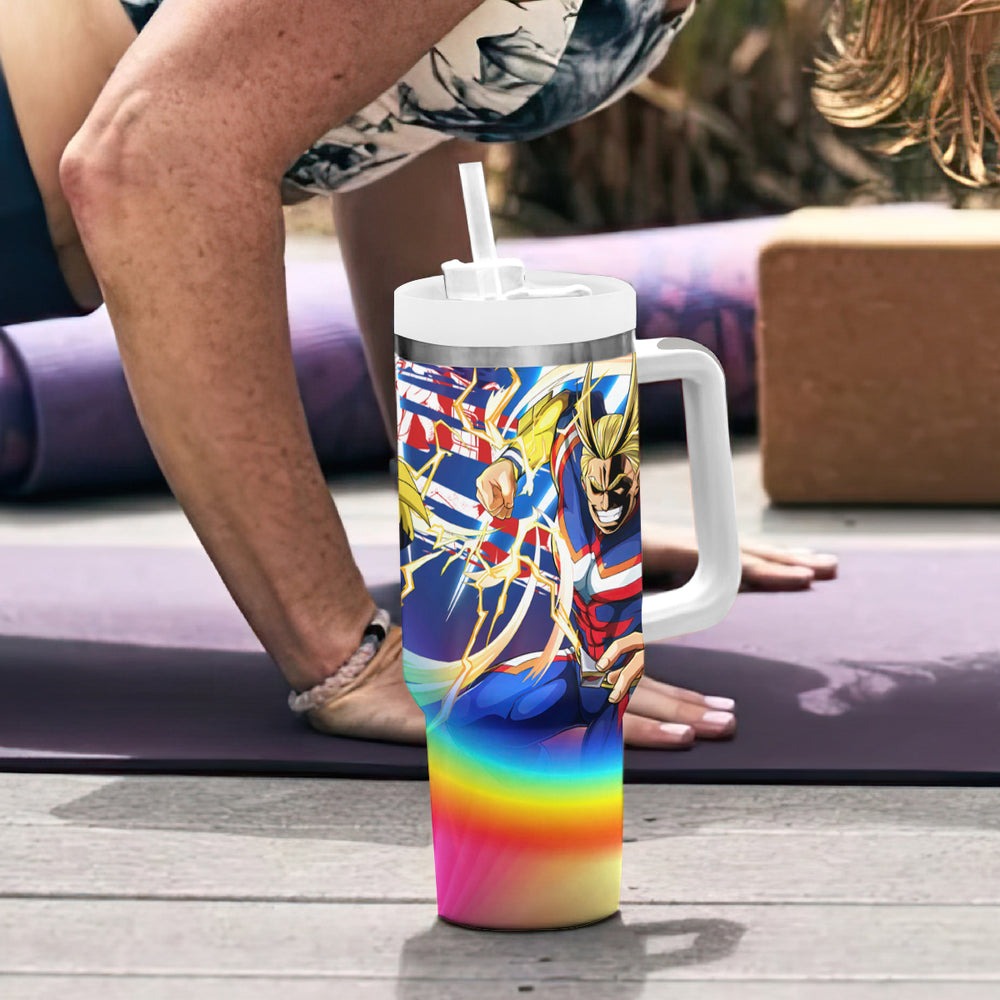 Toshinori Yagi - My Hero Academia Tumbler With Handle Anime Style TS04 Toshinori Yagi - My Hero Academia Tumbler With Handle Anime Style TS04
