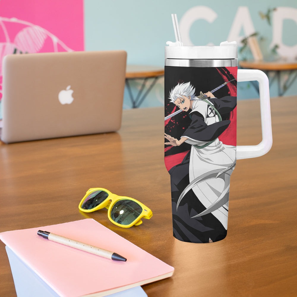 Toshiro Hitsugaya Tumbler With Handle Bleach TS04 Toshiro Hitsugaya Tumbler With Handle Bleach TS04