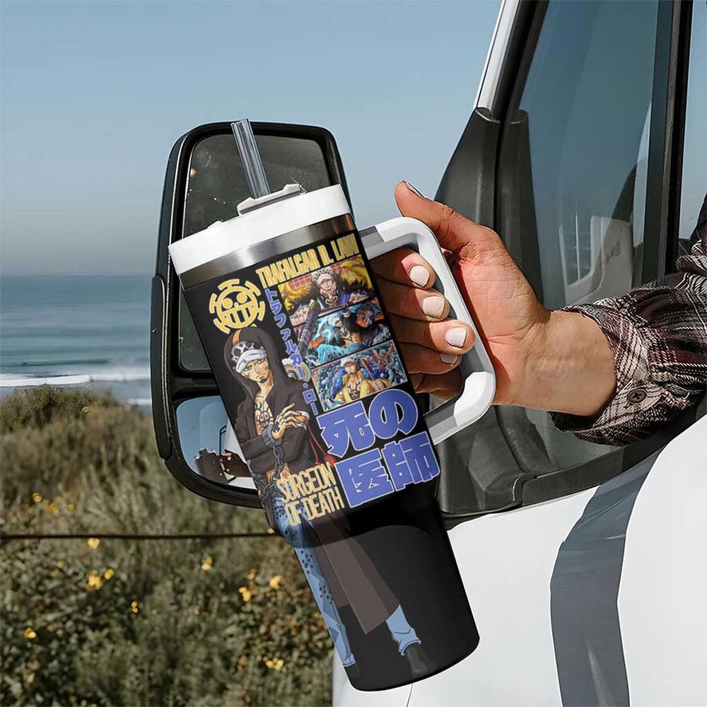 Trafalgar D. Law V3 One Piece Tumbler With Handle Anime Style TS04 Trafalgar D. Law V3 One Piece Tumbler With Handle Anime Style TS04
