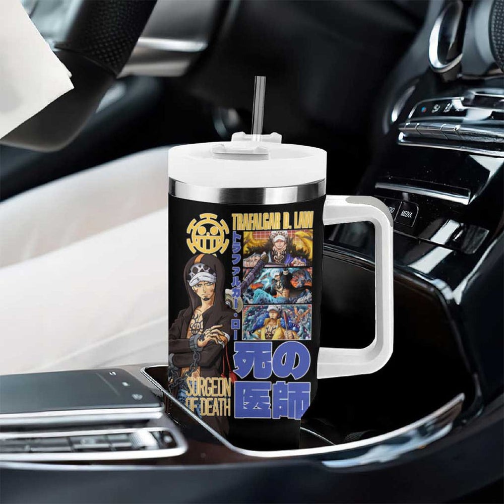 Trafalgar D. Law V3 One Piece Tumbler With Handle Anime Style TS04 Trafalgar D. Law V3 One Piece Tumbler With Handle Anime Style TS04