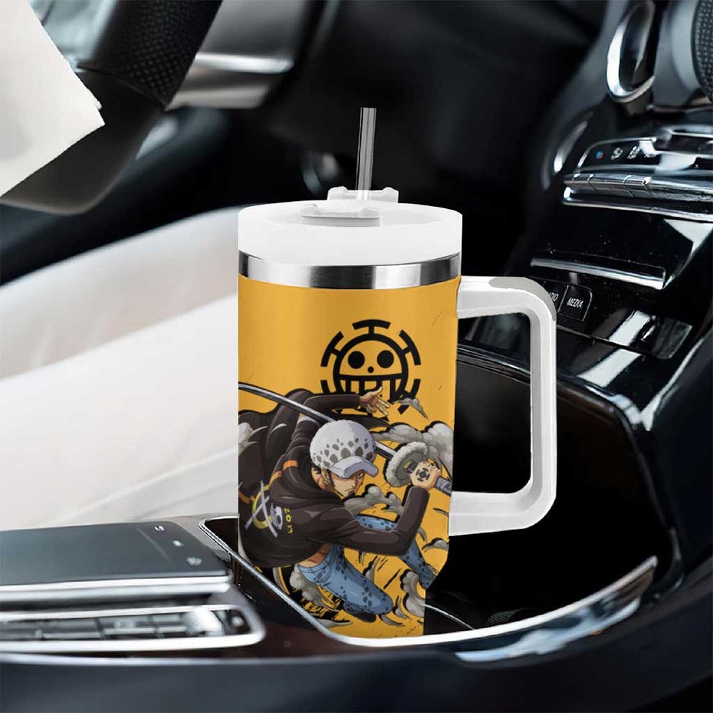 Trafalgar D. Water Law - One Piece Tumbler With Handle Anime Style TS04 Trafalgar D. Water Law - One Piece Tumbler With Handle Anime Style TS04