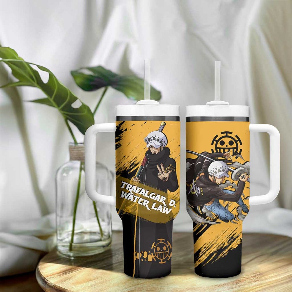Trafalgar D. Water Law - One Piece Tumbler With Handle Anime Style TS04 Trafalgar D. Water Law - One Piece Tumbler With Handle Anime Style TS04