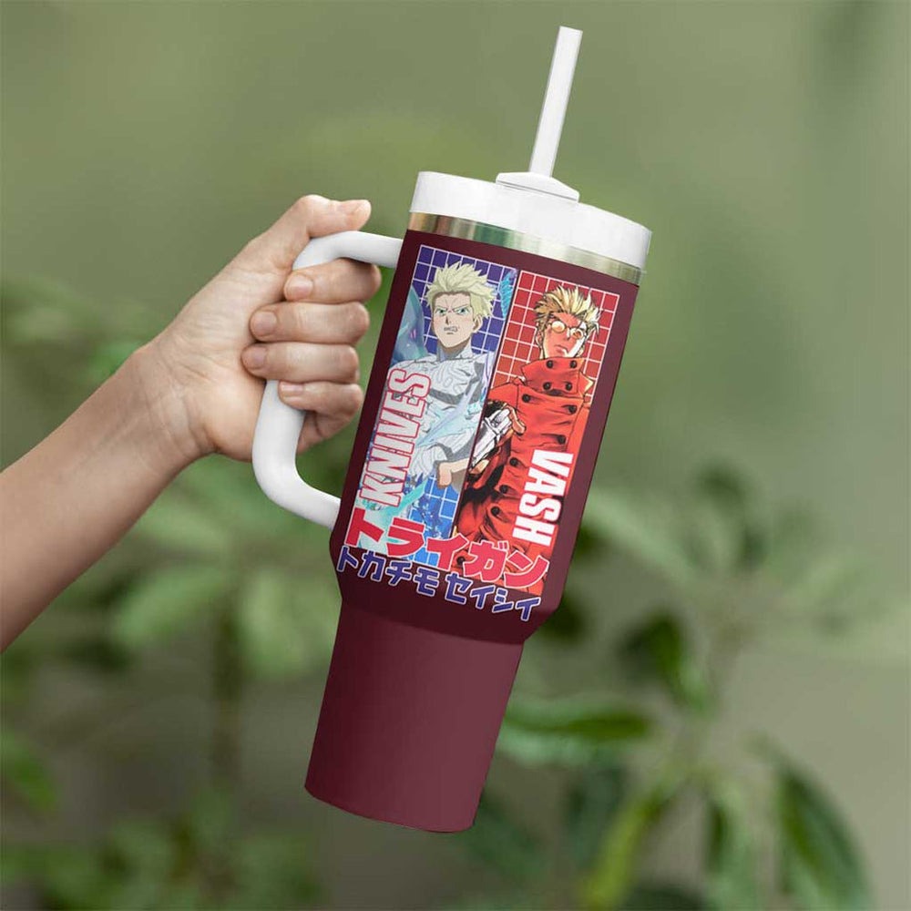 Trigun Stampede Tumbler With Handle Japan Anime Style TS04 Trigun Stampede Tumbler With Handle Japan Anime Style TS04