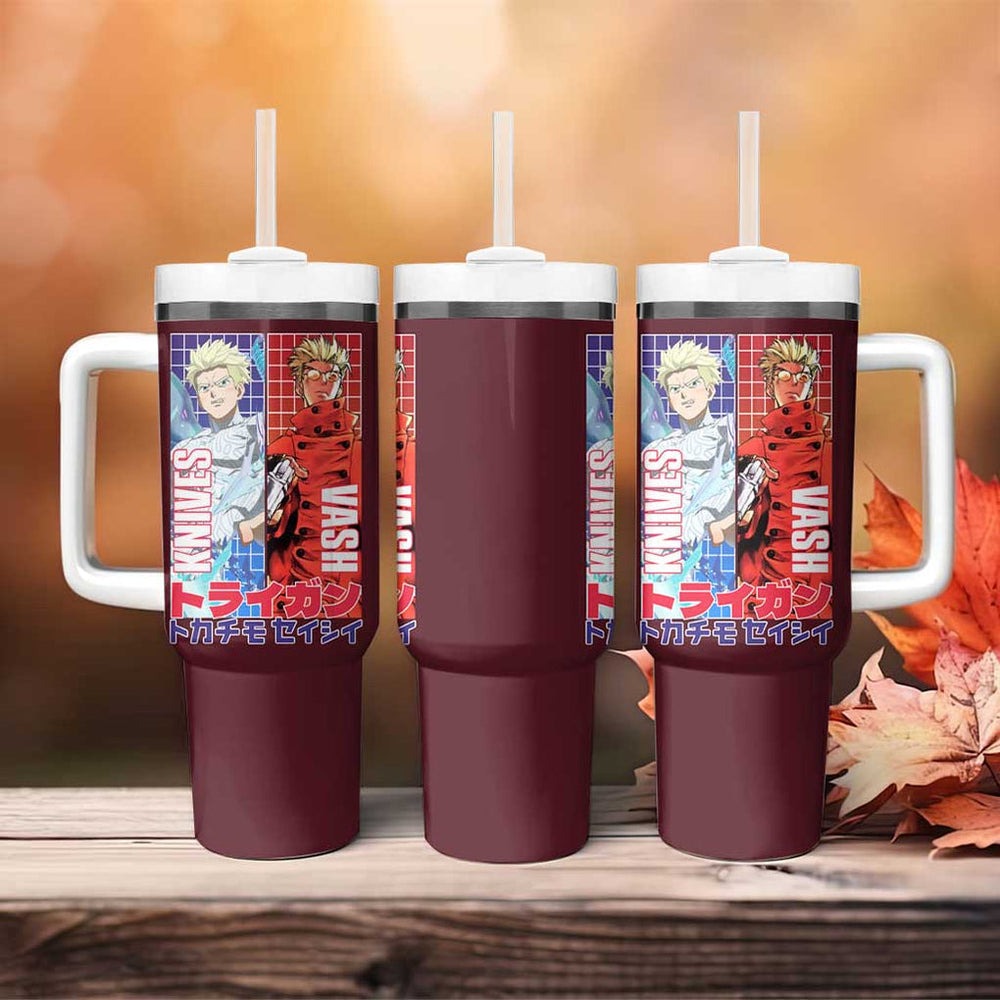 Trigun Stampede Tumbler With Handle Japan Anime Style TS04 Trigun Stampede Tumbler With Handle Japan Anime Style TS04