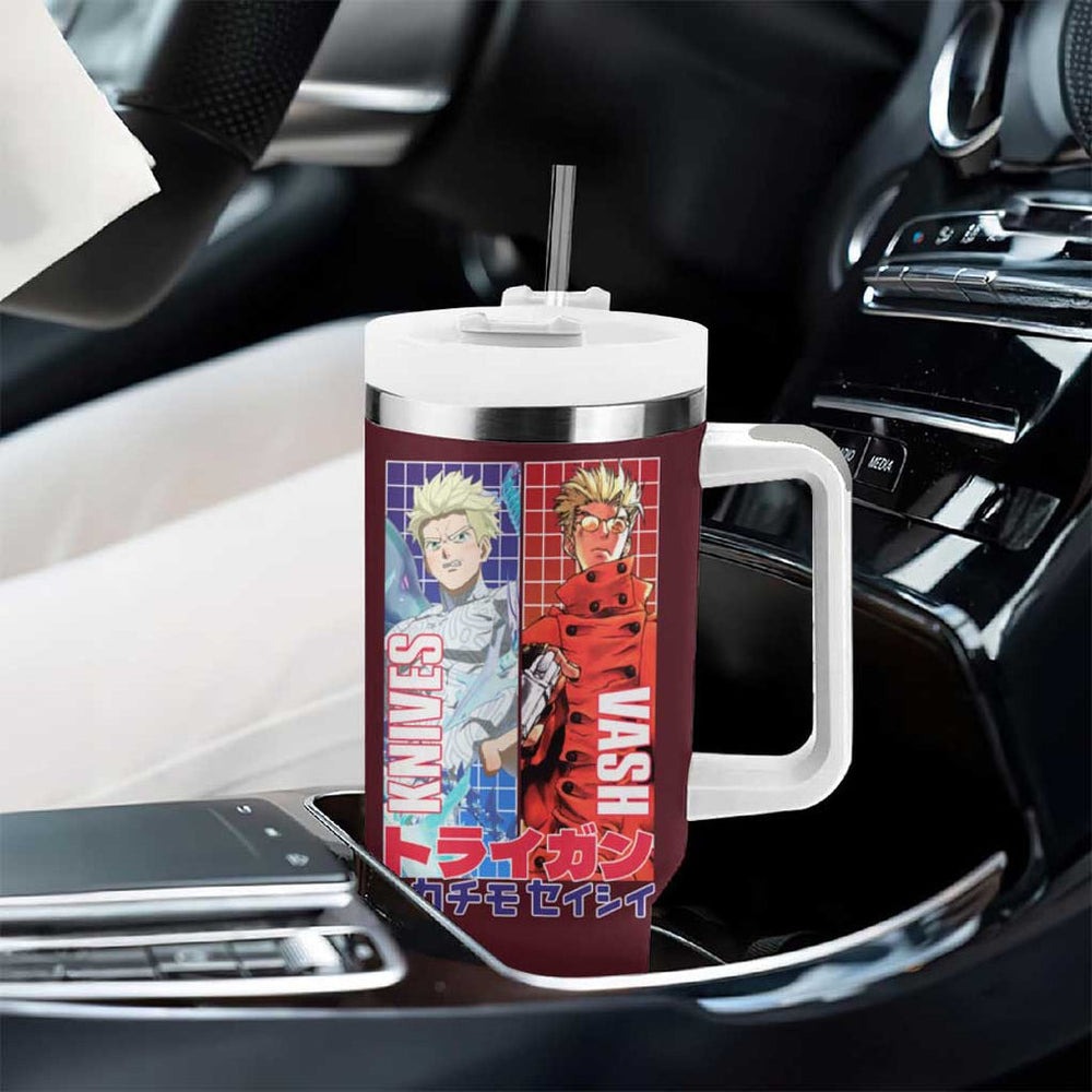 Trigun Stampede Tumbler With Handle Japan Anime Style TS04 Trigun Stampede Tumbler With Handle Japan Anime Style TS04