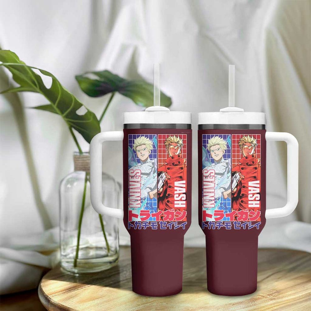 Trigun Stampede Tumbler With Handle Japan Anime Style TS04 Trigun Stampede Tumbler With Handle Japan Anime Style TS04