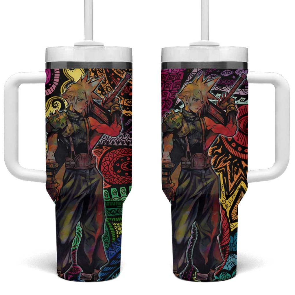 Trippy Cloud Strife Final Fantasy 7 Tumbler With Handle Trippy Style TS04
