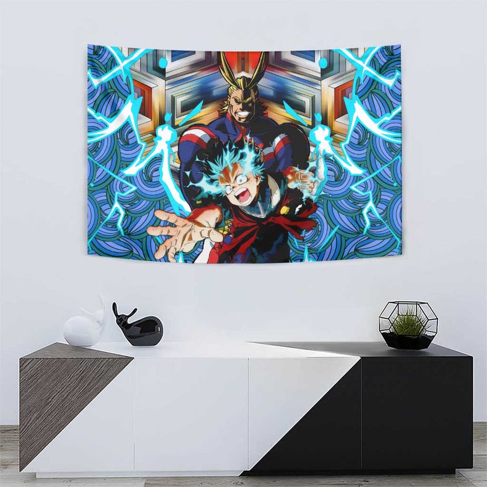 Trippy Deku x All Might My Hero Academia Tumbler With Handle Trippy Style TS04