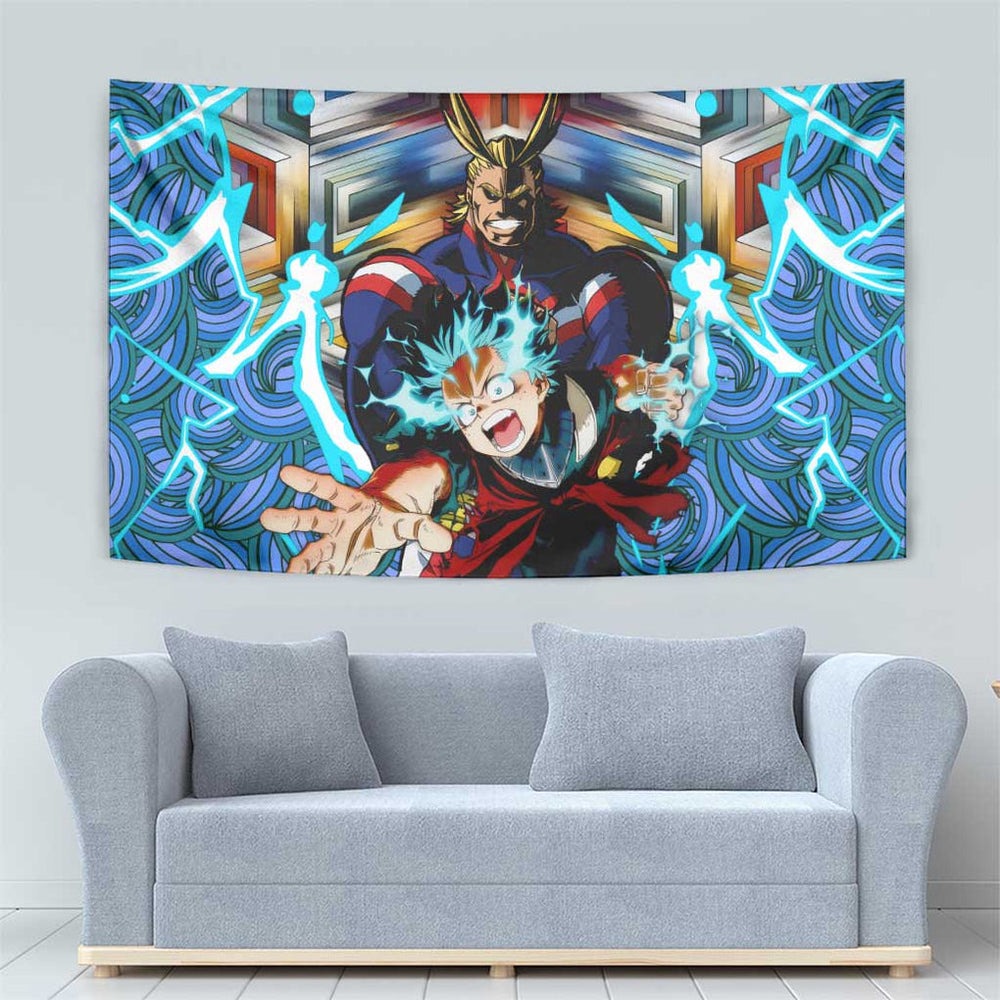 Trippy Deku x All Might My Hero Academia Tumbler With Handle Trippy Style TS04