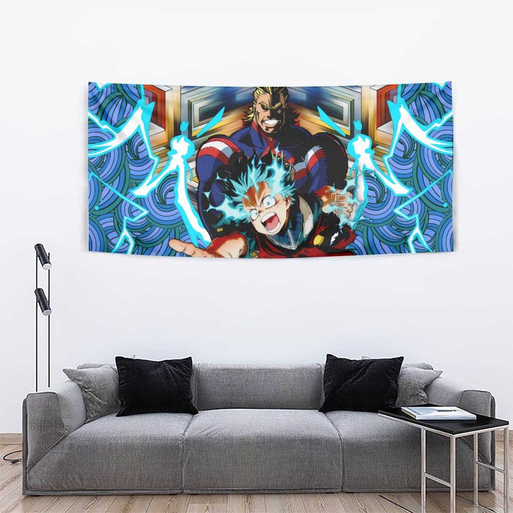 Trippy Deku x All Might My Hero Academia Tumbler With Handle Trippy Style TS04