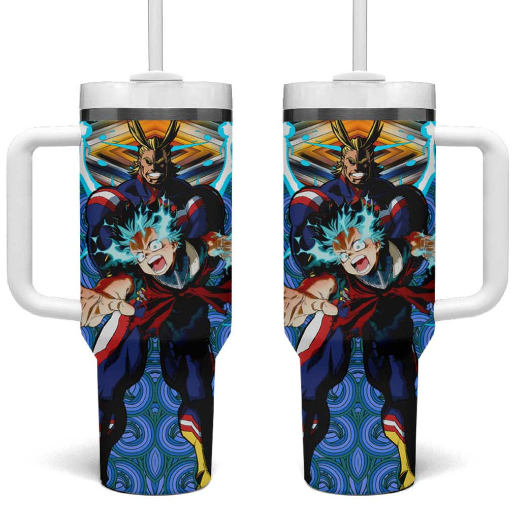 Trippy Deku x All Might My Hero Academia Tumbler With Handle Trippy Style TS04