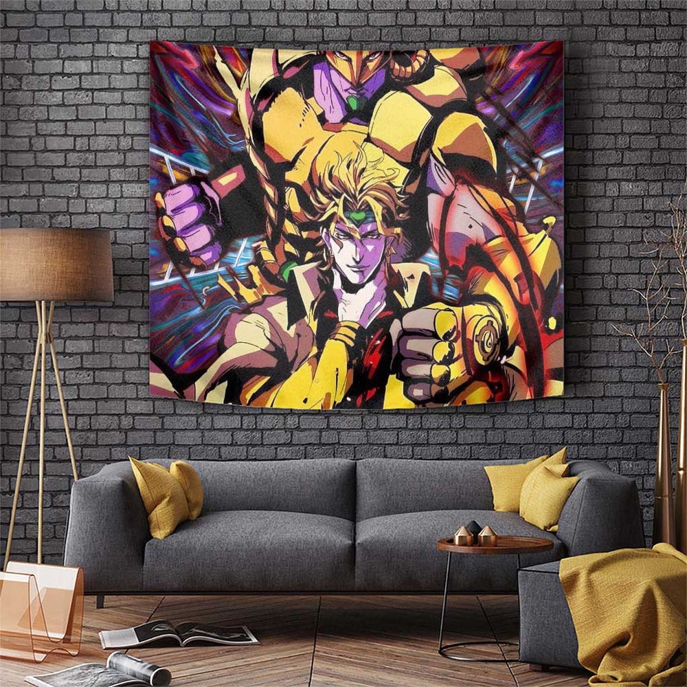 Trippy Dio Brando JoJos Bizarre Adventure Tumbler With Handle Anime Style TS04